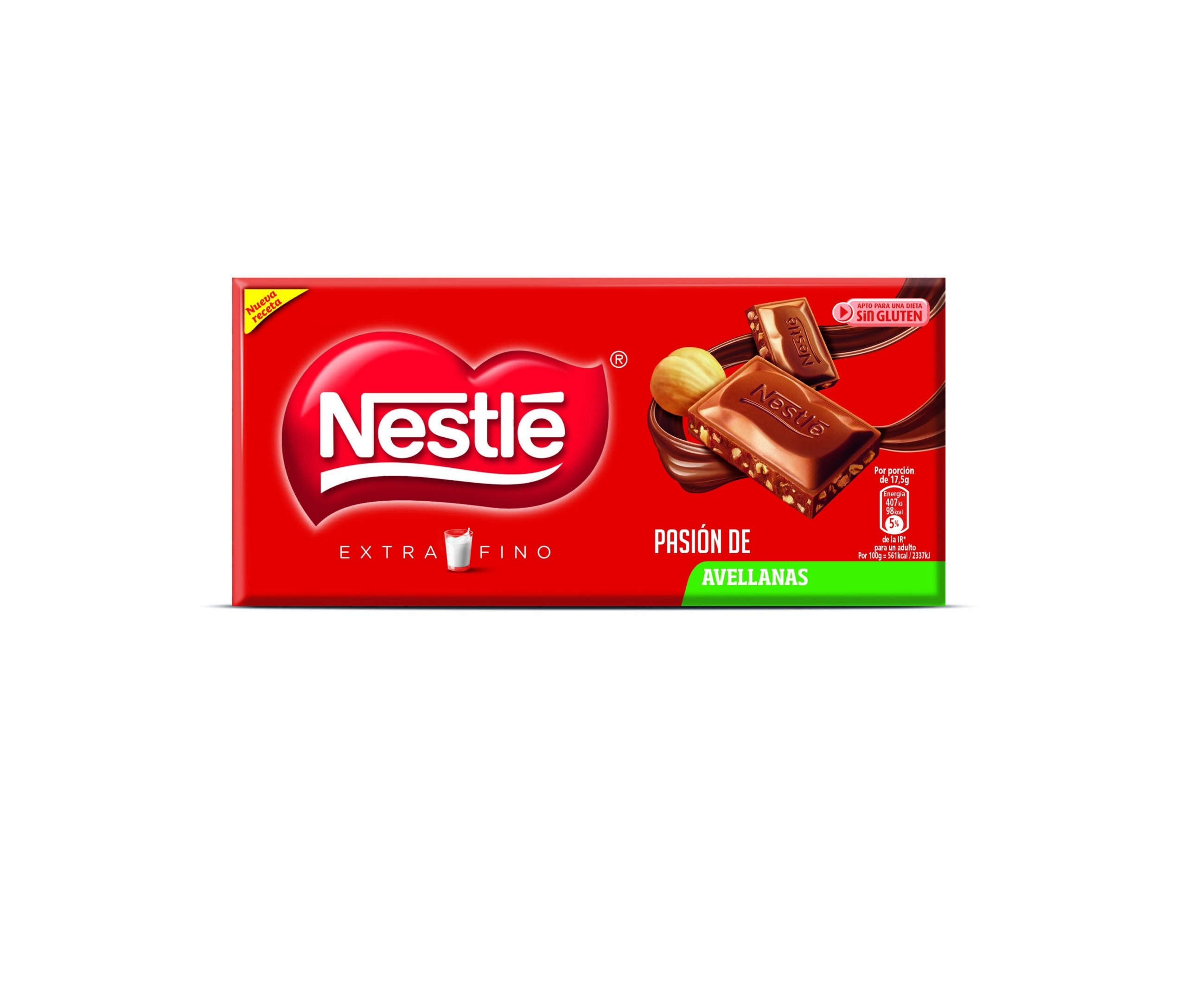 tableta de chocolate con avellanas Nestle