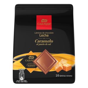 Láminas de chocolate con leche caja roja Nestlé