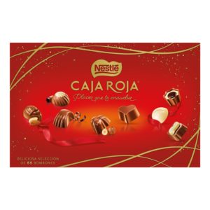 Caja Roja Nestle 800Gramos, bombones chocolate